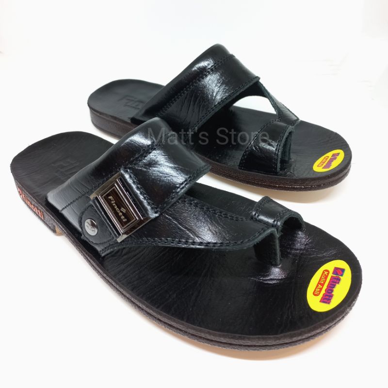 Sandal pria Finotti VR 01 kulit asli - size 38-43 - 100% original