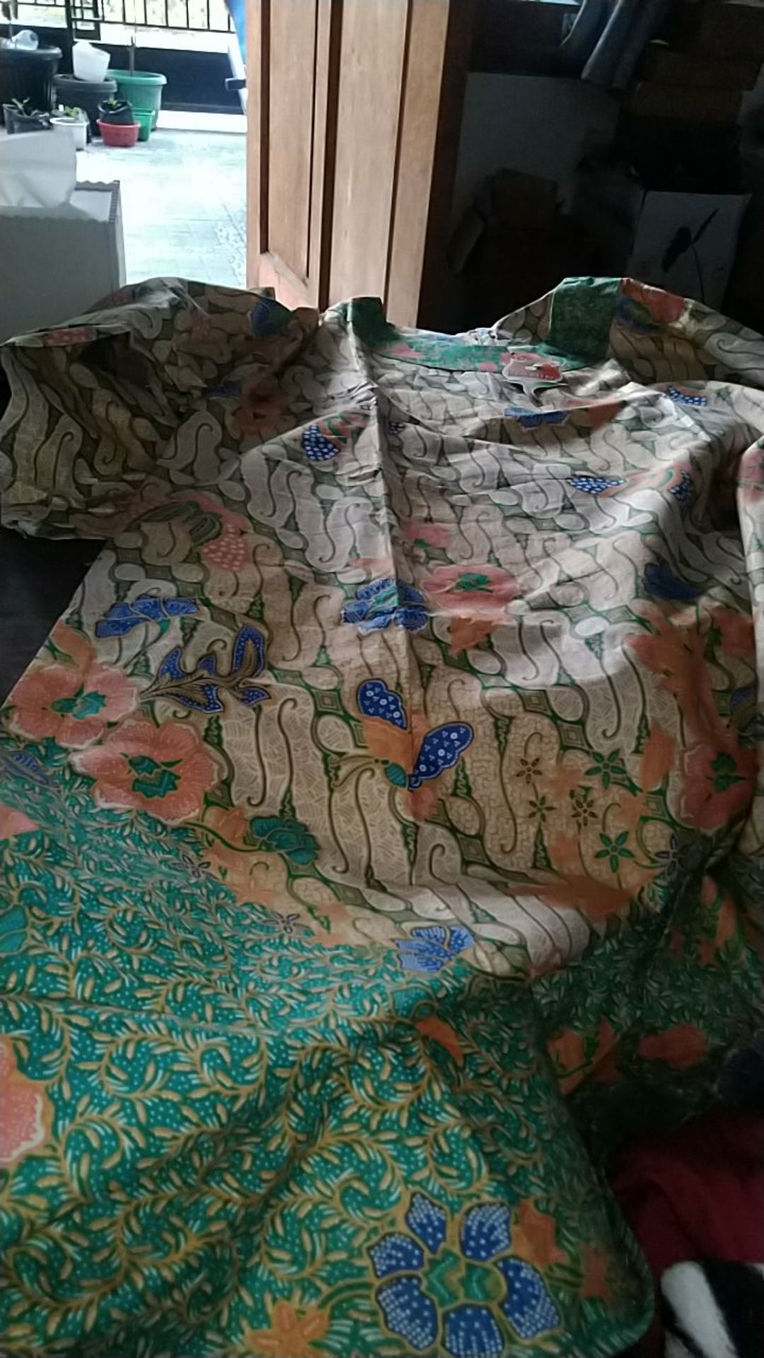 Tunik Parang Soft Gading Mika Sekar Batik Midi Tunik Kerja Kondangan Pesta Seragaman Jumbo Muslim