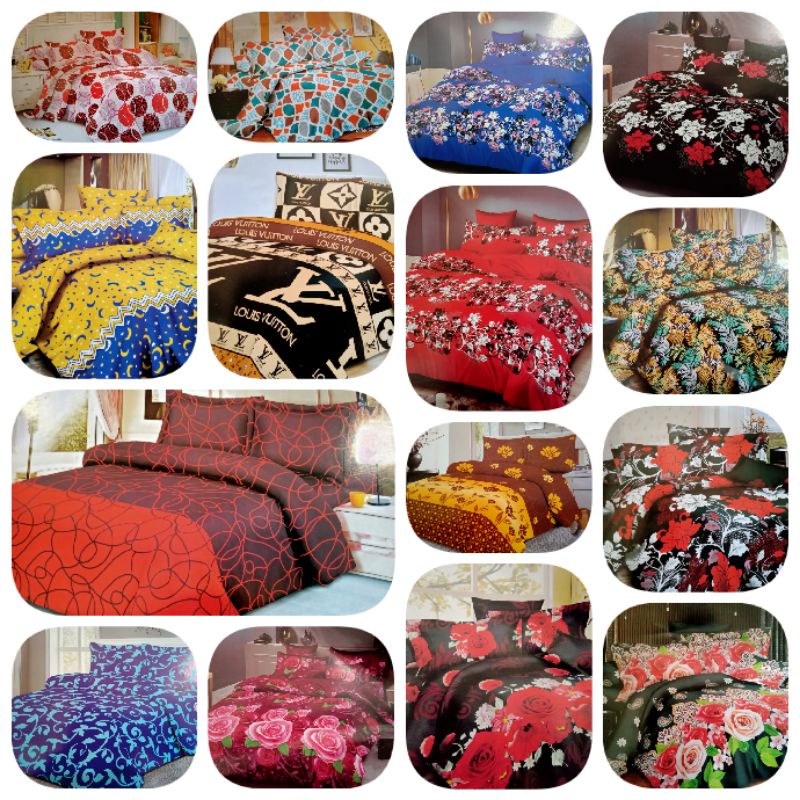 SEPREI HOMEMADE ANTI LUNTUR ,ukuran 180x200 160x200 120x200(KOMPLIT)