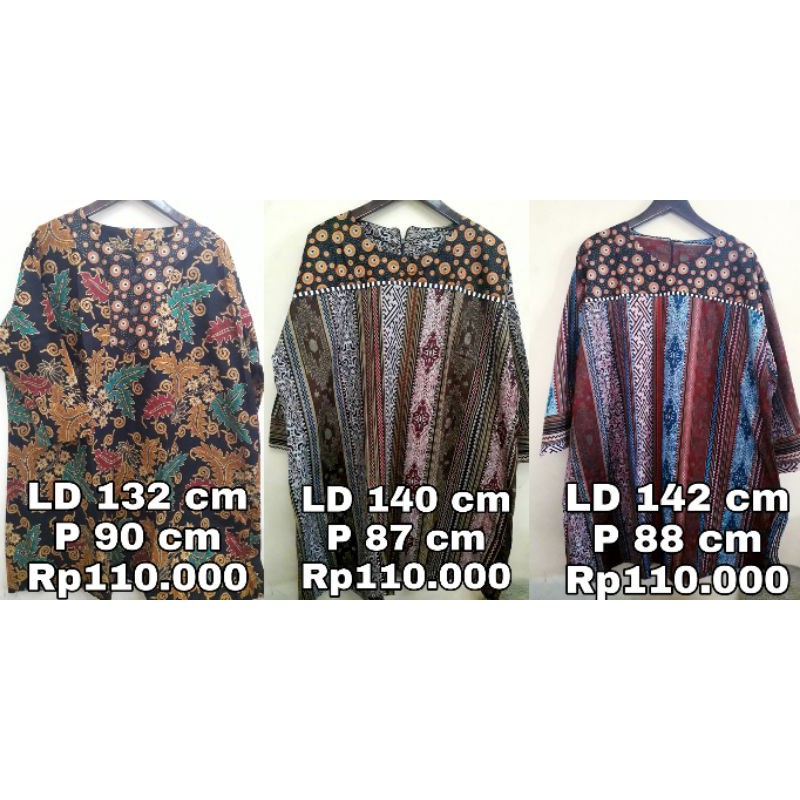 JUMBO BLOUSE KEMEJA BATIK LD 140 130