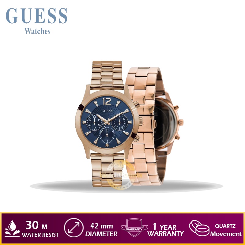 Jam Tangan Wanita GUESS W1295L3 - Rosegold Original