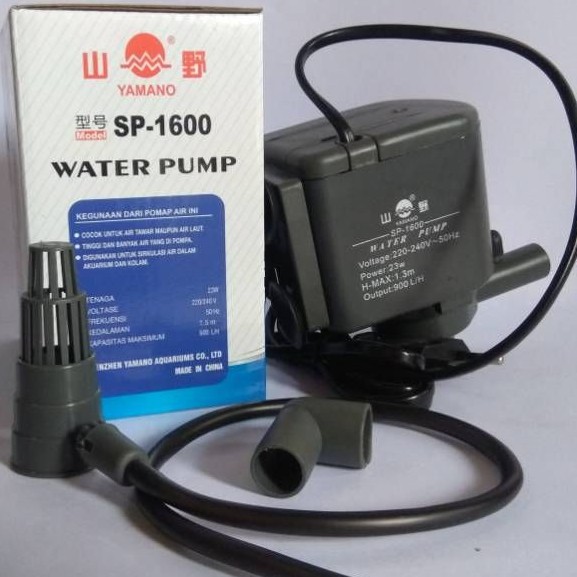 Mesin Pompa Celup YAMANO SP-1600 Filter Aquarium Aquascape Hidroponik Submersible Pump Power Head