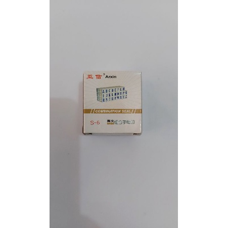 

Stempel Huruf Rakitan (S6) Stempel Alpabet (4mm) Rakitan Stempel Karet Rakitan