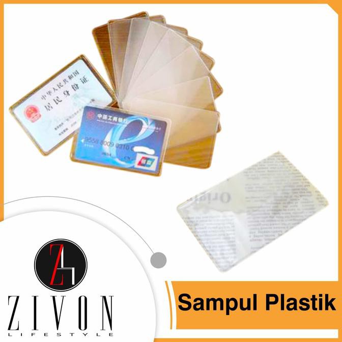 

Stok Baru! Promo Sampul Bungkus Cover Plastik Pelindung Kartu Kredit Atm Yzf40