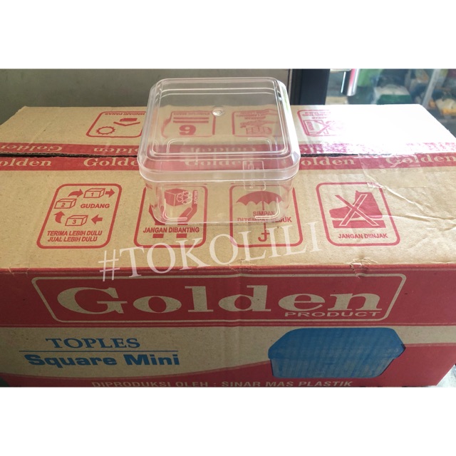 Toples Golden Square Mini 10x10 | Toples Golden Square Mini Cembung