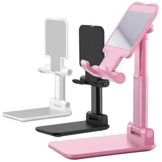 FOLDING DESKTOP PHONE STAND PHONE HOLDER STAINLESS HARGA BERSAHABAT