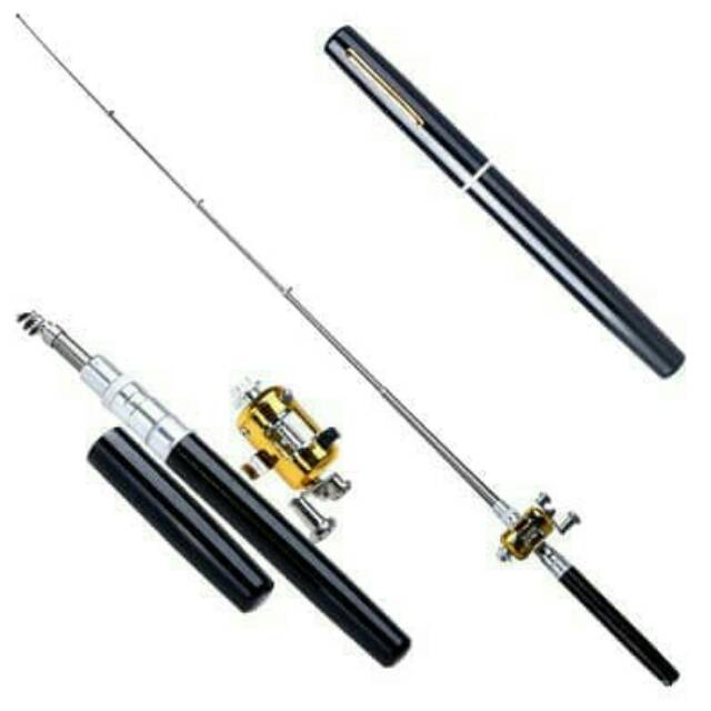 Mini joran pancing portable bentuk pulpen