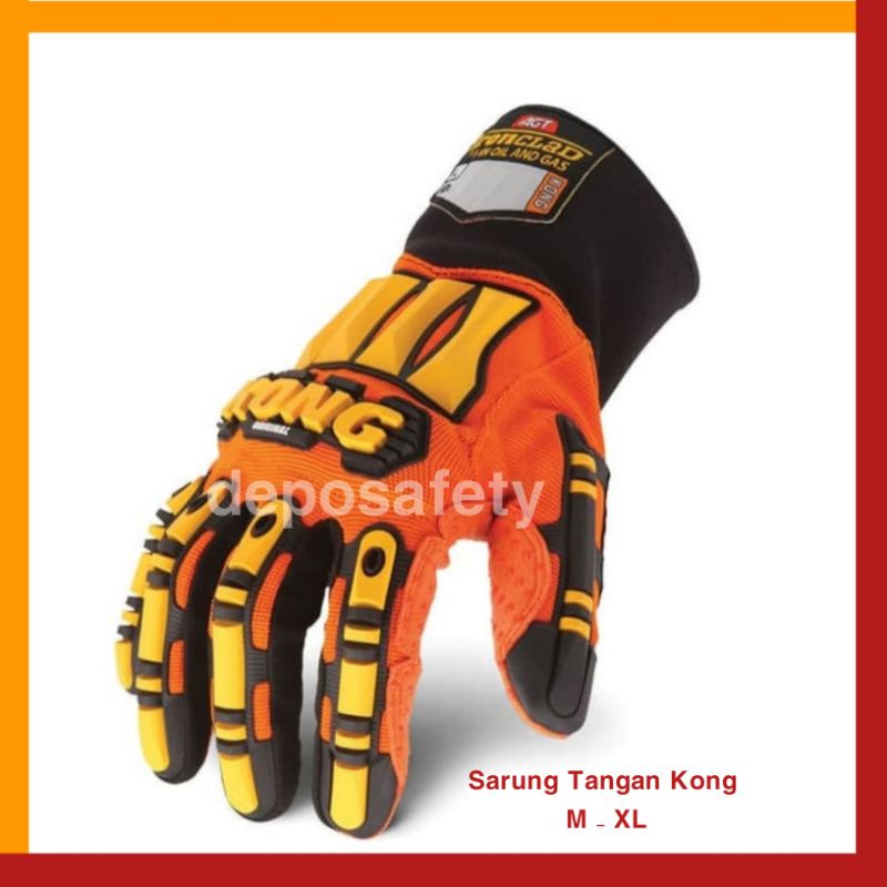 Sarung Tangan Safety Kong - Sarung Tangan Rider - Heavy Duty High Impact