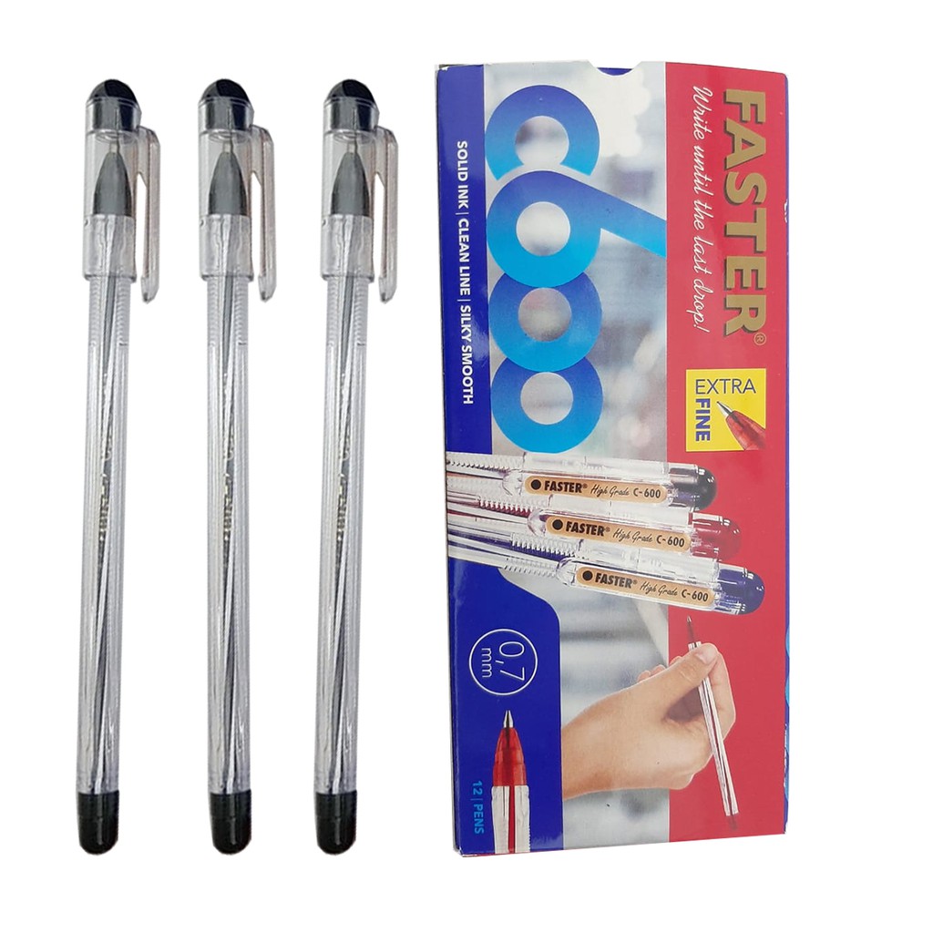 

1 PAK=12 PULPEN FASTER HIGH GRADE C600 TEBAL 0.7