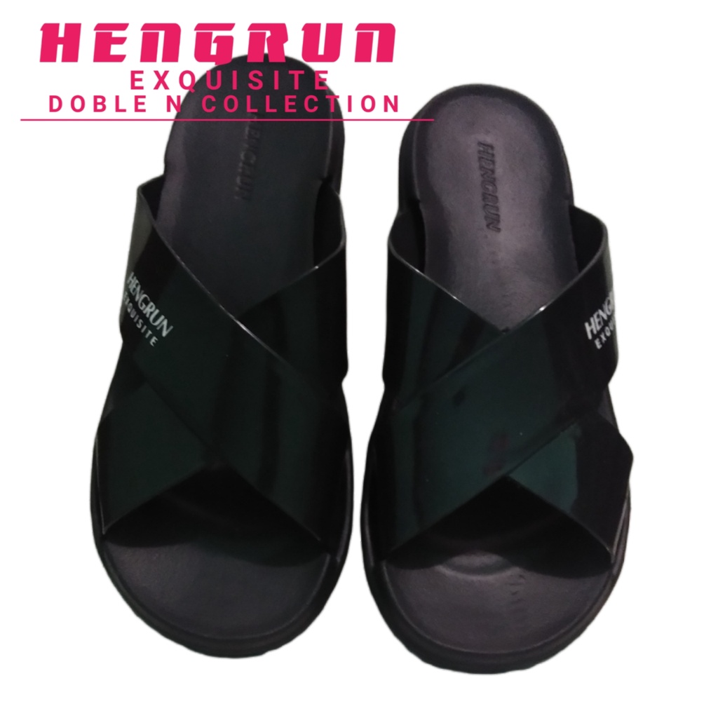 sendal kokop silang plastik wanita hengrun/sendal karet wanita terbaru /sendal kokop slip on mules wanita hengrun