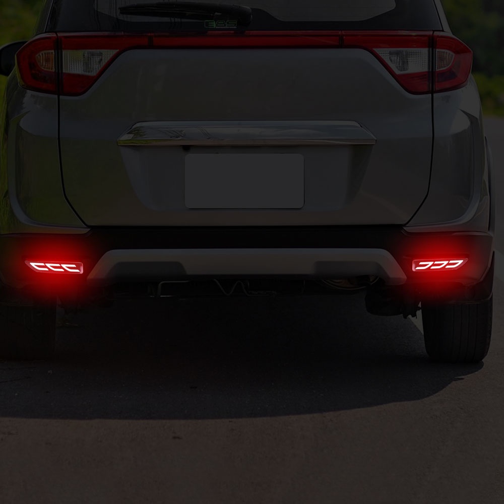 1pasang2per3fungsi Lampu Bumper Belakang Lampu Rem Untuk Honda BRV BR-V 2015 2016 2017 2018 2019 Tail Lamp Led Reflektor