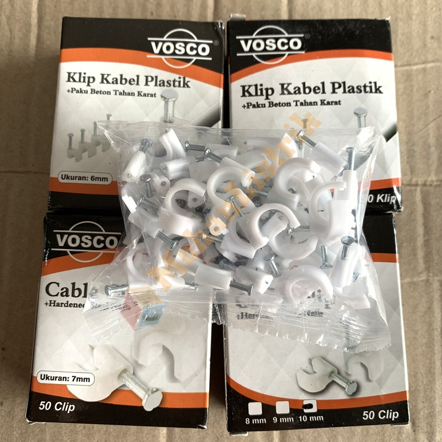 Klip Kabel Vosco Klem Kabel Beton Sadel Beton Vosco 10mm