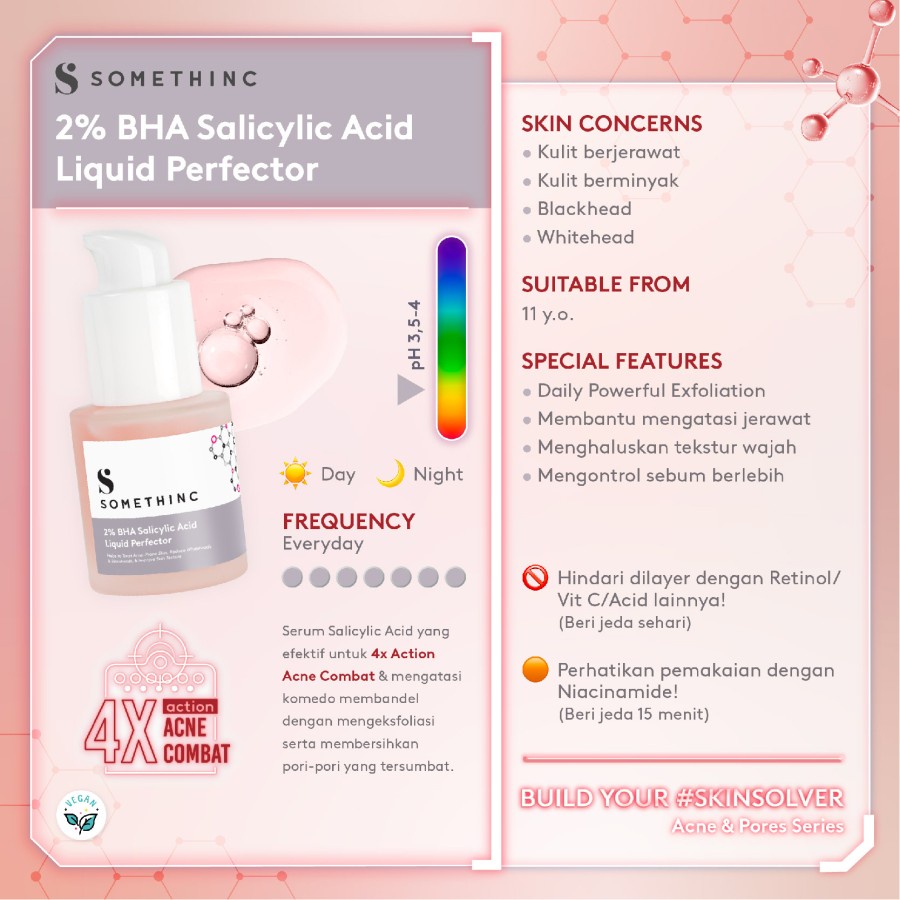 ✨ AKU MURAH ✨ Somethinc 2% BHA Salicylic Acid Liquid Perfector 20ml ORIGINAL