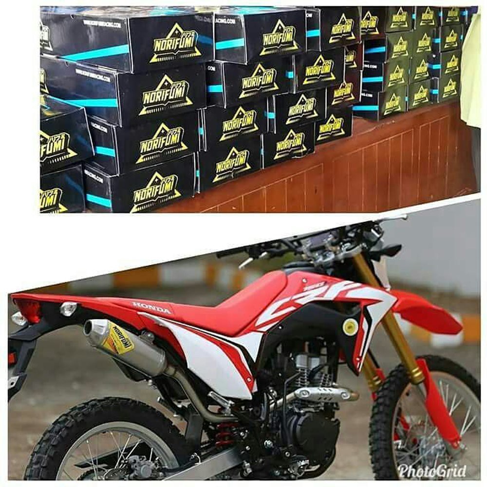 knalpot crf150 norifumi nf bahan stainless