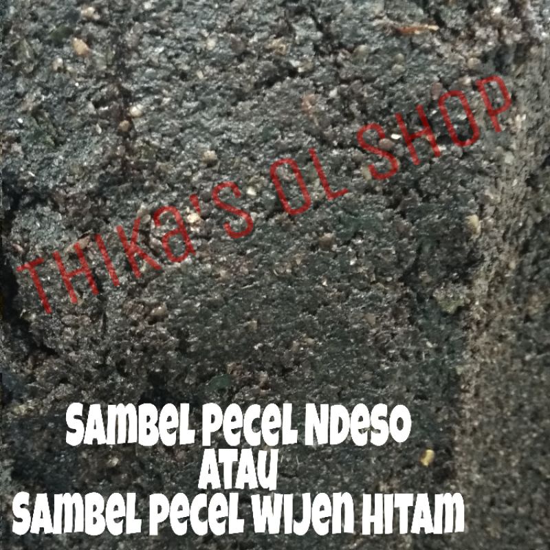 

Sambal Pecel Ndeso atau sambal pecel wijen hitam 250gram khas Solo