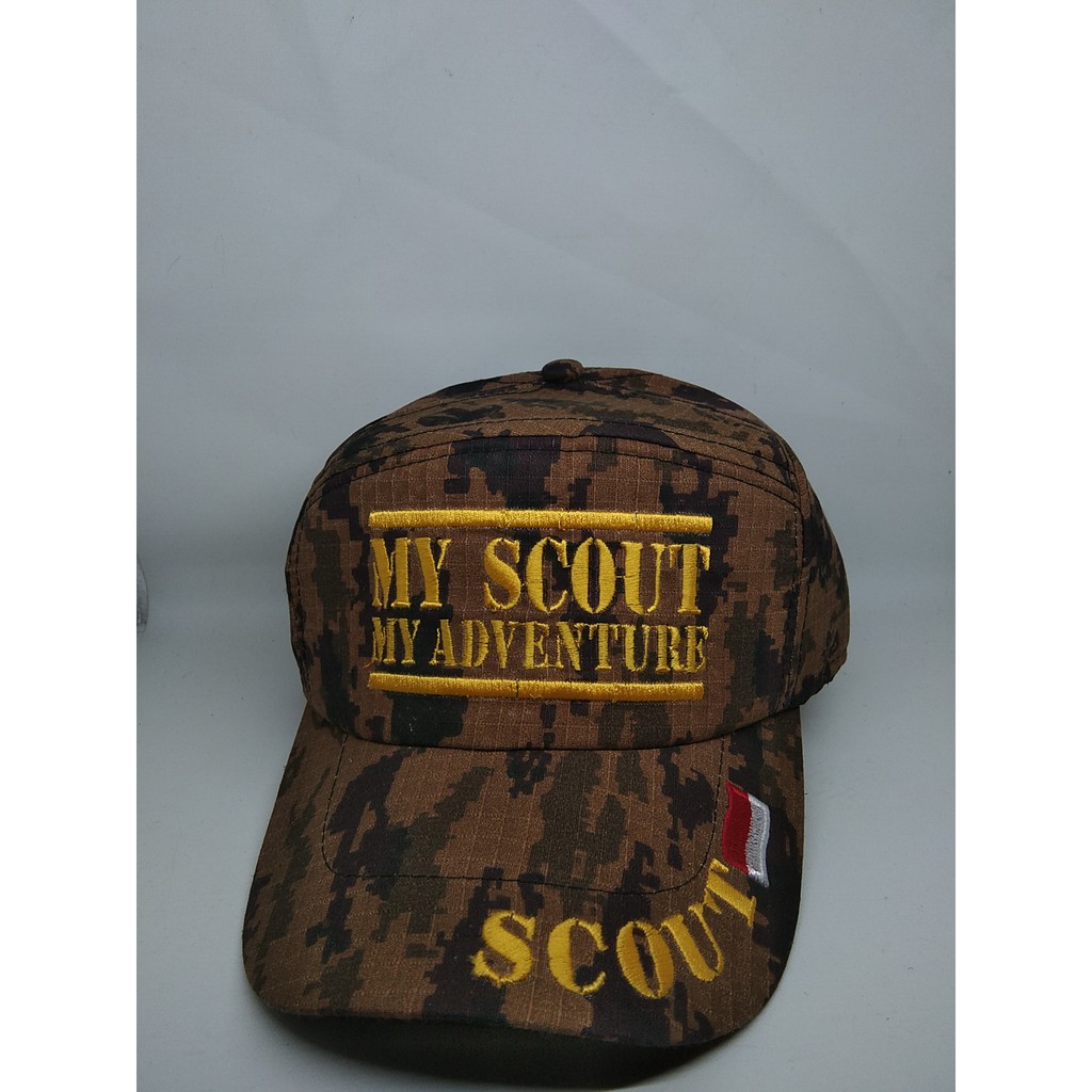 TOPI PET LORENG PRAMUKA PRIA DAN WANITA BORDIR MY SCOUT VERSI WARNA KUNING TERLARIS/TERPOPULER