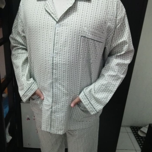 Piyama Baju tidur pria Tangan panjang celana panjang