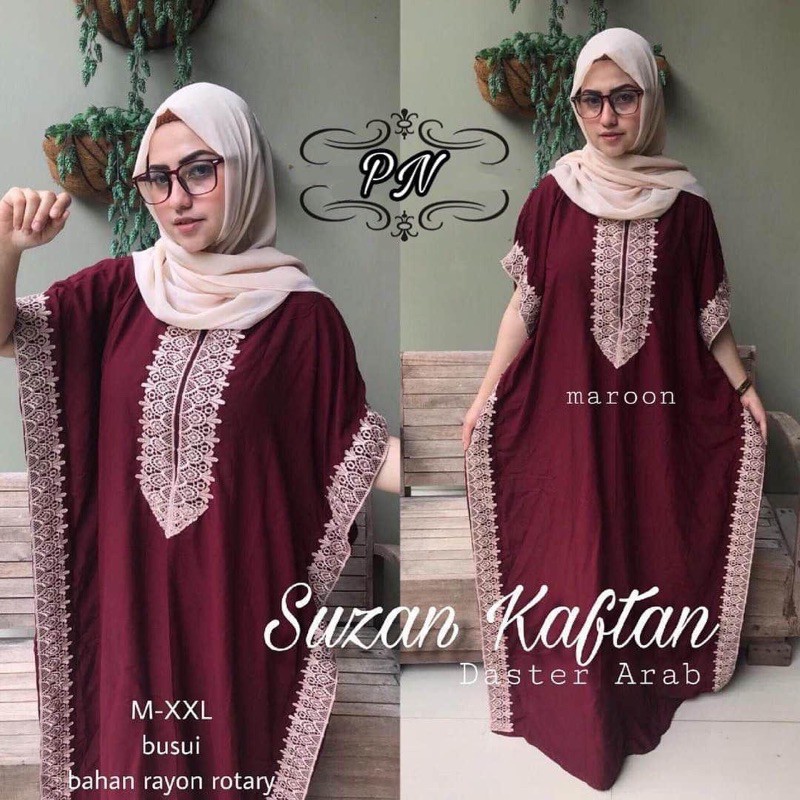 [PROMO SALE 4.4] KAFTAN SUZAN | DASTER ARAB RAYON BUSUI LOWO RENDA MANOHARA VIRAL TERMURAH PREMIUM