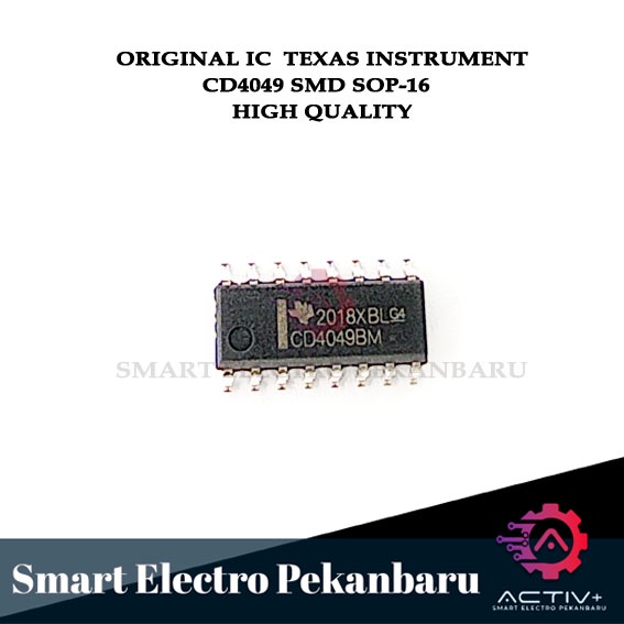 ORIGINAL IC CD4049 SMD-16 TEXAS INSTRUMENT SOP-16  CD 4049 TEXAS INSTRUMENT ASLI CD 4049 ORIGINAL TE