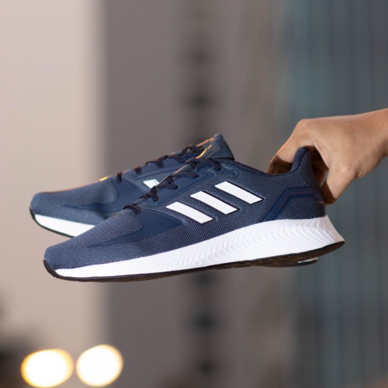 Sepatu Ads Run Falcon Navy White Original OEM Sneakers Pria / Sepatu Running Pria / Sepatu Olahraga Pria