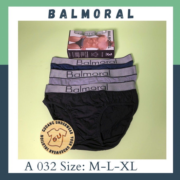 CELANA DALAM PRIA BALMORAL A 032 ISI-3 PCS HIGHT QUALITY