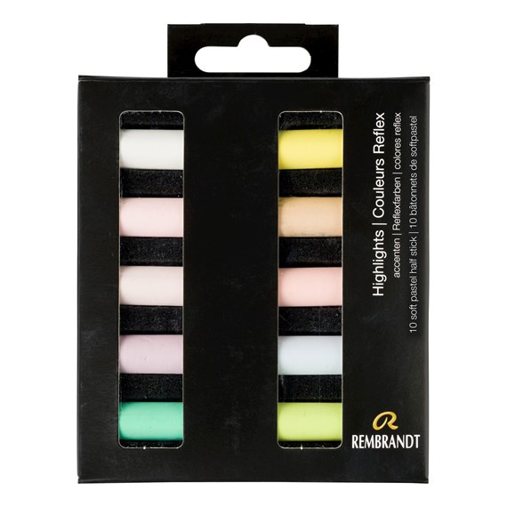 

Rembrandt Soft Pastels Set Highlights - 10 Half Pastels