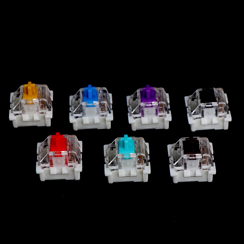 10pcs outemu mx keyboard Mekanikal 3 Pin Warna Hitam / Biru