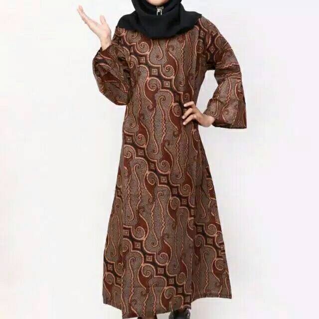 Gamis muslim batik anak Motiv Acak kualitas original