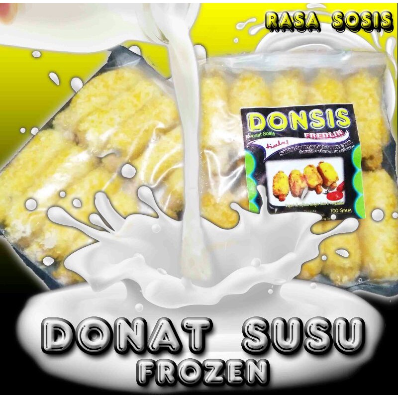 

DONSIS SUSU FROZEN / DONAT BEKU FREDLIN (Donat isi sosis)
