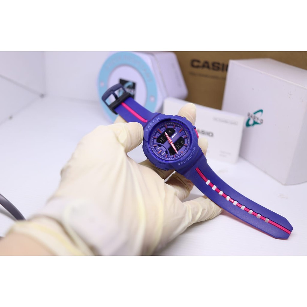 Jam Tangan Casio Baby-G BGA-240 Pria Wanita Dual Time Rubber Strap