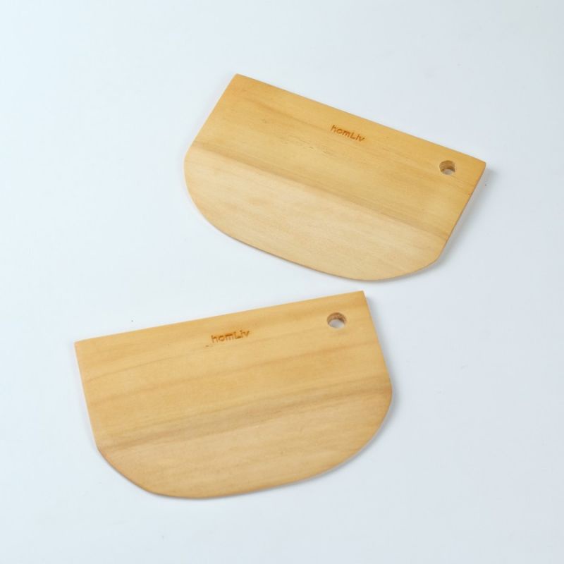 Alat Pemotong Adonan Kue Dan Roti Domino - Wooden Scraper Foodgrade