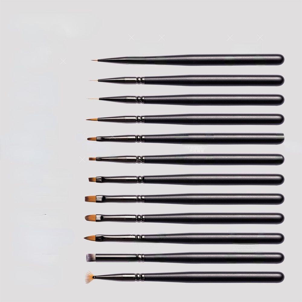 Mxbeauty Set Pen Terapi Lampu Kuku Profesional Dicat Kuku Kecantikan Gradien Salon Kuku Dotting Brush