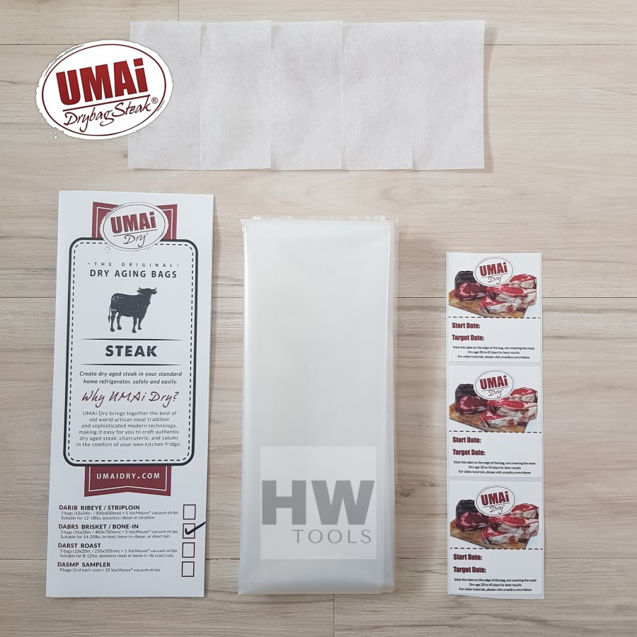 

UMAi DRY AGING BAGS DRY AGED BRISKET BONE IN STEAK WAGYU BEEF 3 PCS