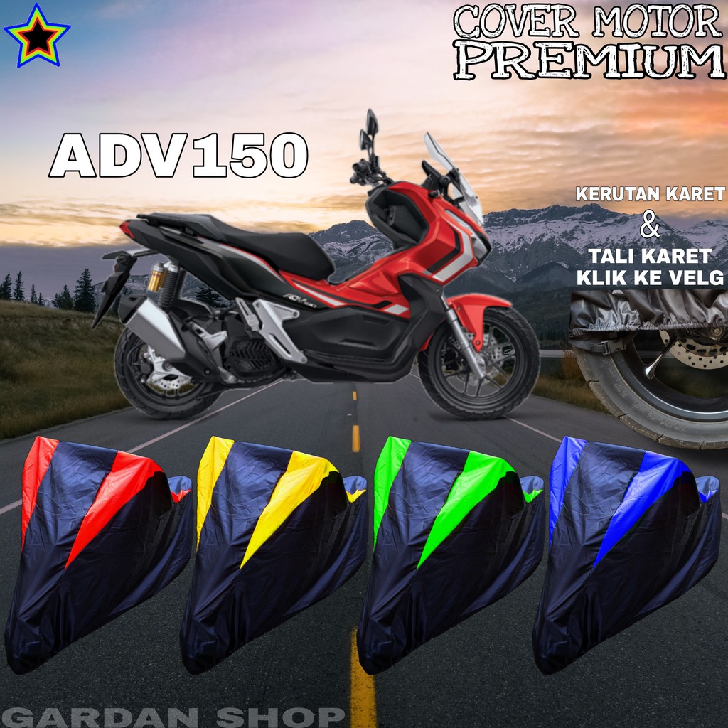 Sarung Motor ADV150 Hitam KOMBINASI Body Cover Penutup Adv PREMIUM