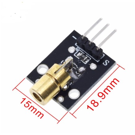 Modul KY-008 650nm Laser Transmitter sensor 6mm 5V 5mW Red Laser Diode