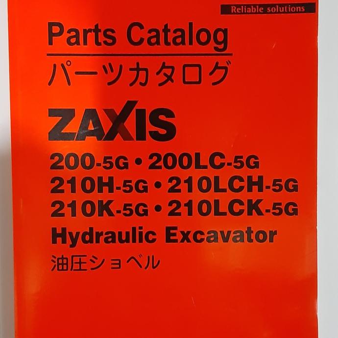 

buku set katalog part book hitachi zaxis zx 200-5g