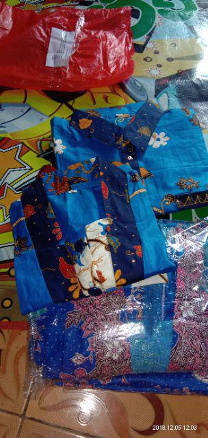 Batik Seragam Couple Plus Anak Zigzag