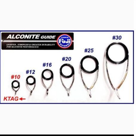 GUIDE FUJI ALCONITE K-SERIES KLAG (SILVER) / CCKLAG (FROSTED SILVER)