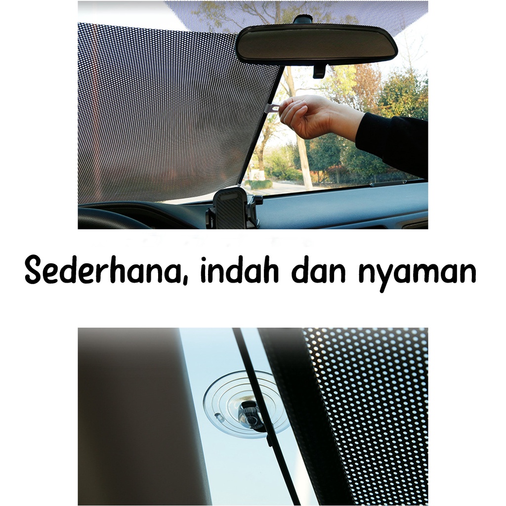 Tutup Kaca Mobil Anti Panas/UV Matahari Pelindung Panas Kaca Mobil/Sun Shield Roll Dashboard