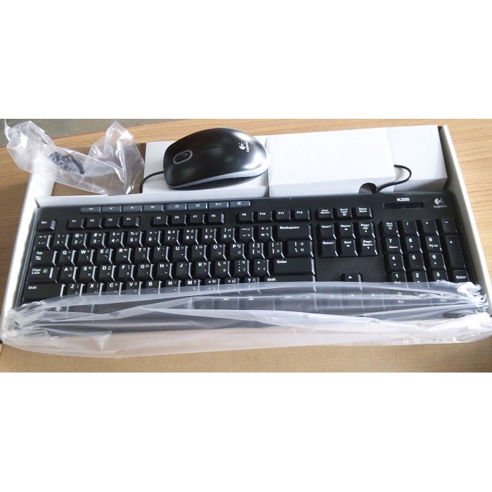 Paket Keyboard dan Mouse LOGITECH MK200 Bundle