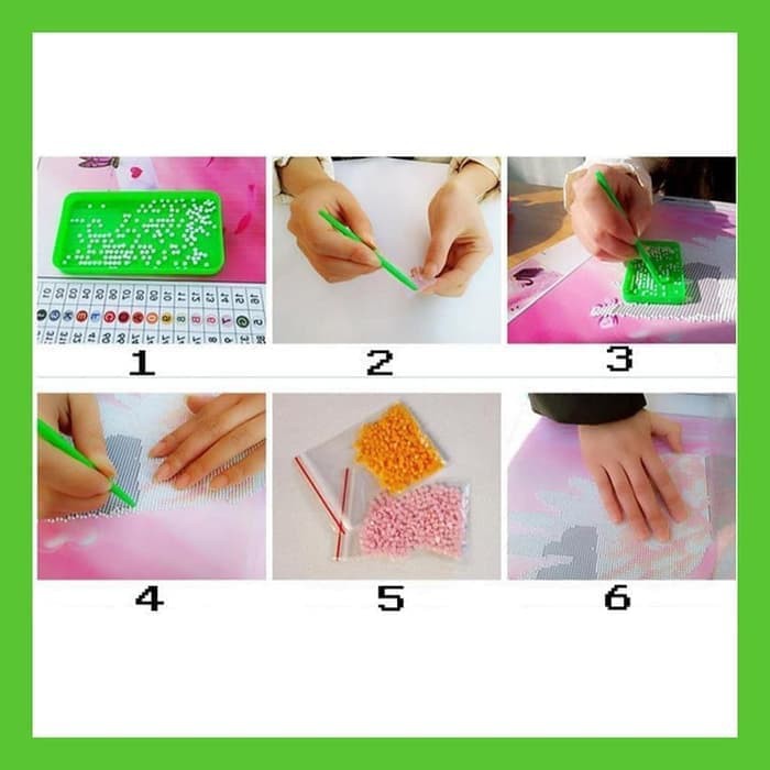 

[Termurah] ++ diy diamond painting full more colour 2 in 1 pen barbie