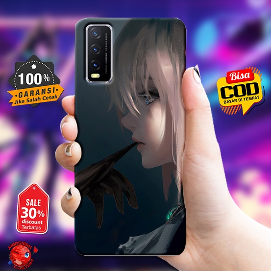 Case Custom Vivo Y20 Kualitas High Grade Anime / Banyak Pilihan Bahan / Luxury Glass Case Vivo Y20 A