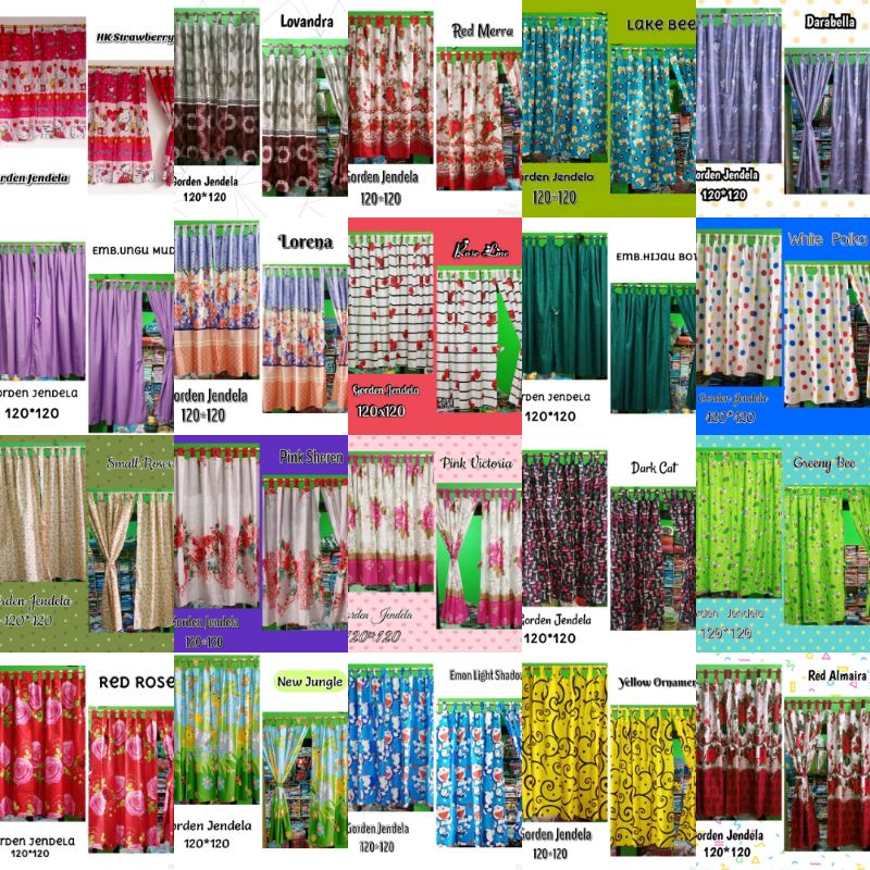 Gorden Jendela Pendek 120x120