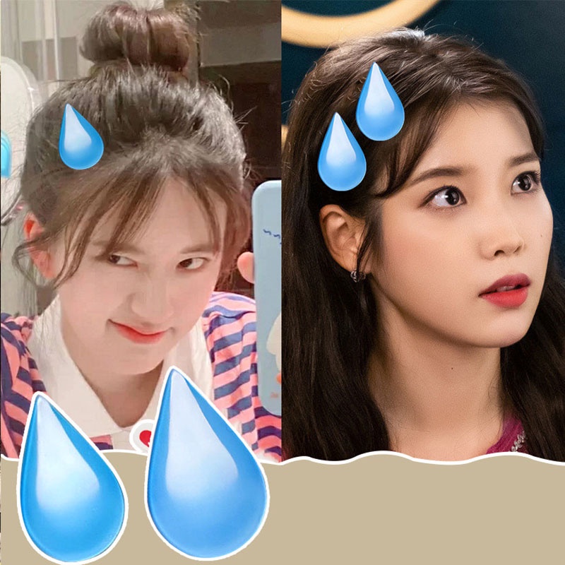 [ACKER] Jepit Rambut Emoji Tetesan Air Mata Korea Baru Untuk Gadis