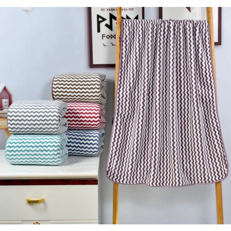 Handuk Towel Joy Life microfiber Ukuran 70x140cm Jumbo Halus Lembut Murah