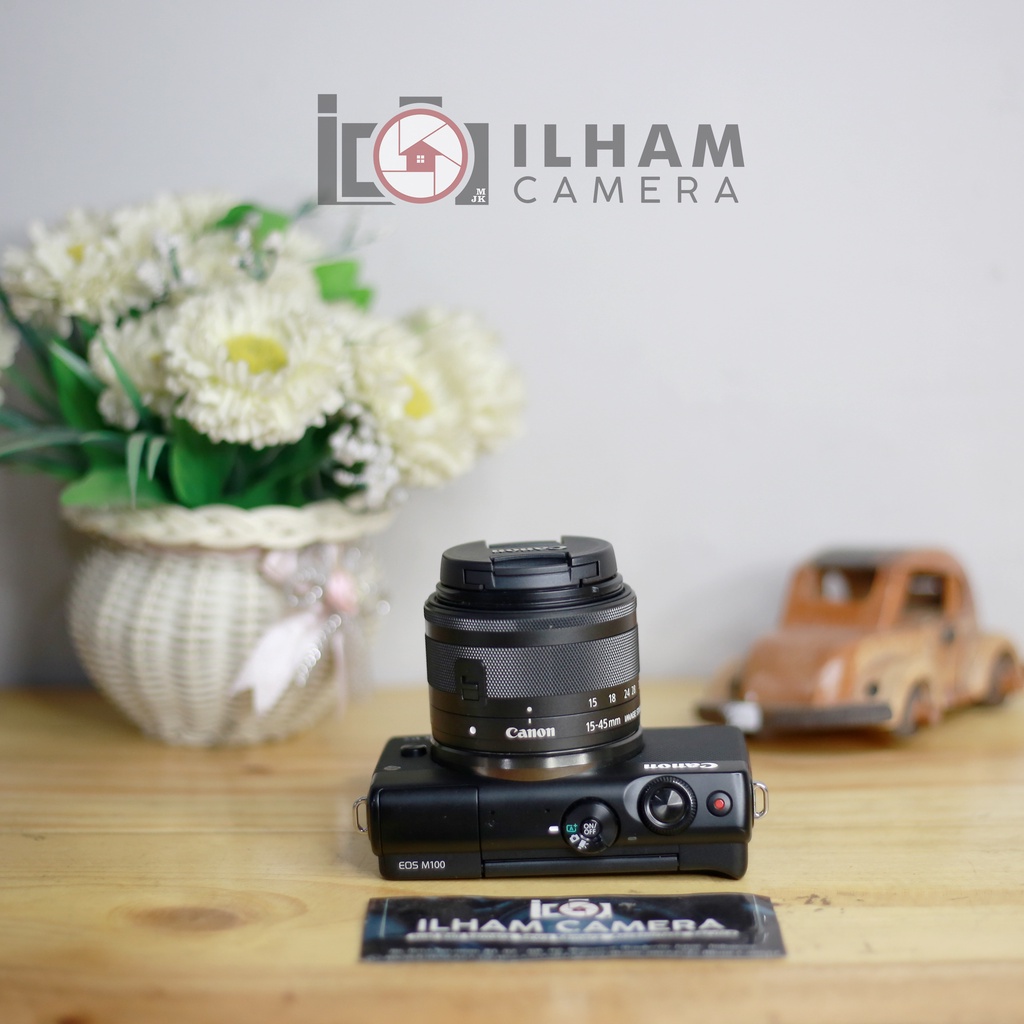 TERMURAH CANON M100 + KIT KAMERA VLOG PEMULA