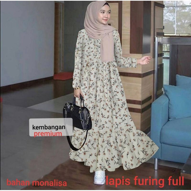 MARVELA GAMIS TERBARU / DRESS MUSLIM MOTIF BUSUI FRIENDLY MAYUNG