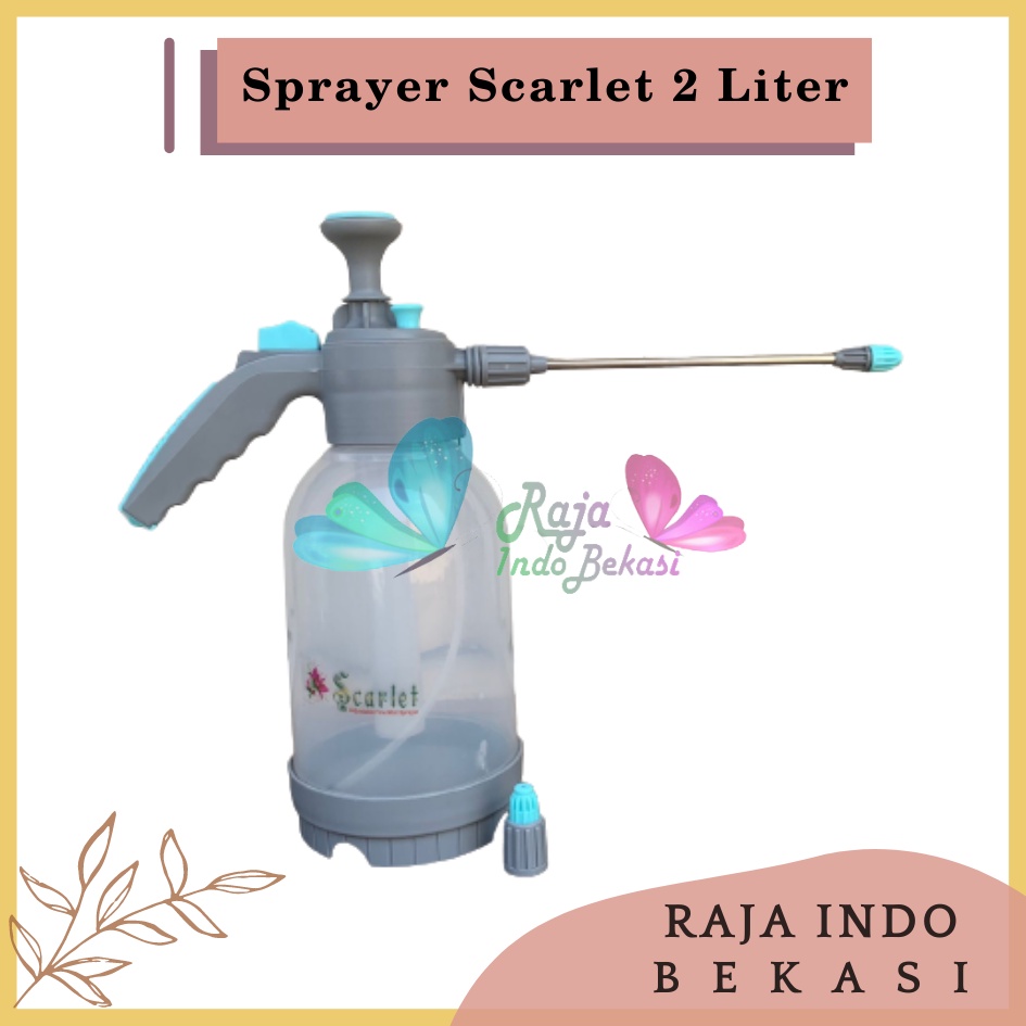 Semprotan 2 Liter Semprotan Disinfektan 2 Liter Hand Sprayer Tanaman Spray Semprot Manual - Sprayer 2 Liter Super Stick Scarlet, Sprayer Jet Pompa 2Liter