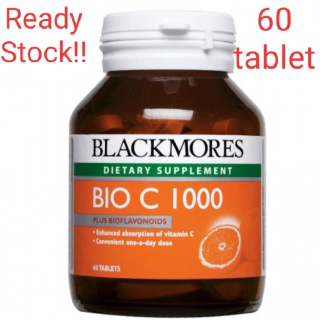 PROMO : 60tablet  Blackmores Bio C 1000mg @60 tablet -IMPOR -vitamin C dewasa (exp. 2021)