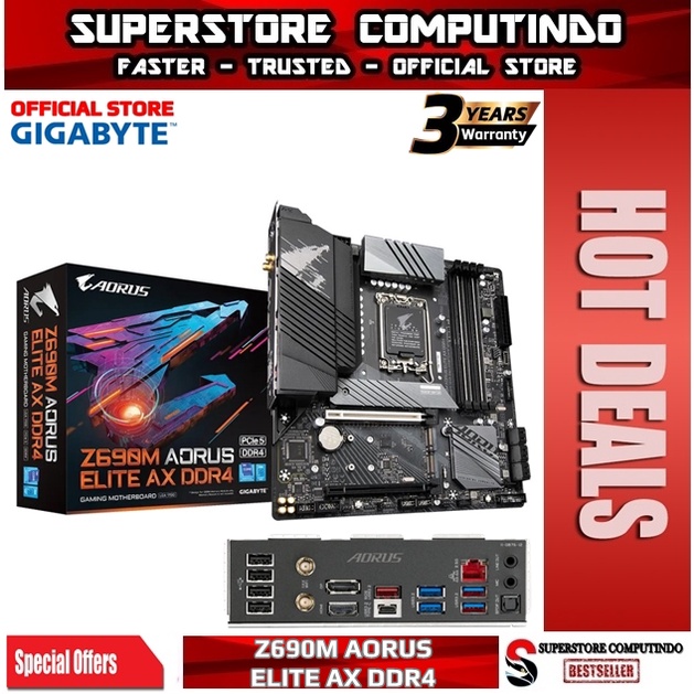 Motherboard Gigabyte Z690M Aorus Elite AX DDR4 (LGA1700, Z690, USB3.2)